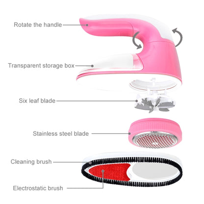 USB Charged And Battery Power Supplied Handle Rotatable Clothes Link Remover Machine - Sponges, Cloths & Brushes by buy2fix | Online Shopping UK | buy2fix