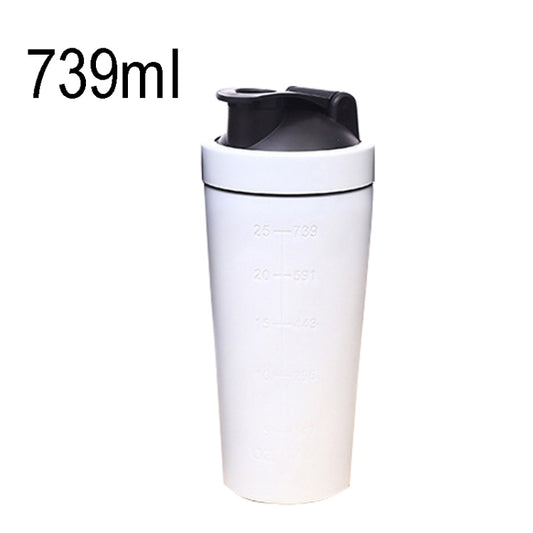 739ml(25oz) Healthy Sports Cup Stainless Steel Protein Powder Classic Shaker Bottle Replacement Milkshake Cup - Vacuum Thermoses & Cups by buy2fix | Online Shopping UK | buy2fix