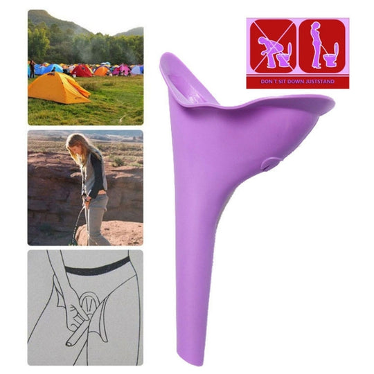 Portable Female Women Urinal Urination Toilet Silicone Urine Pee Device Funnel Camping Travel, Random Color Delivery
