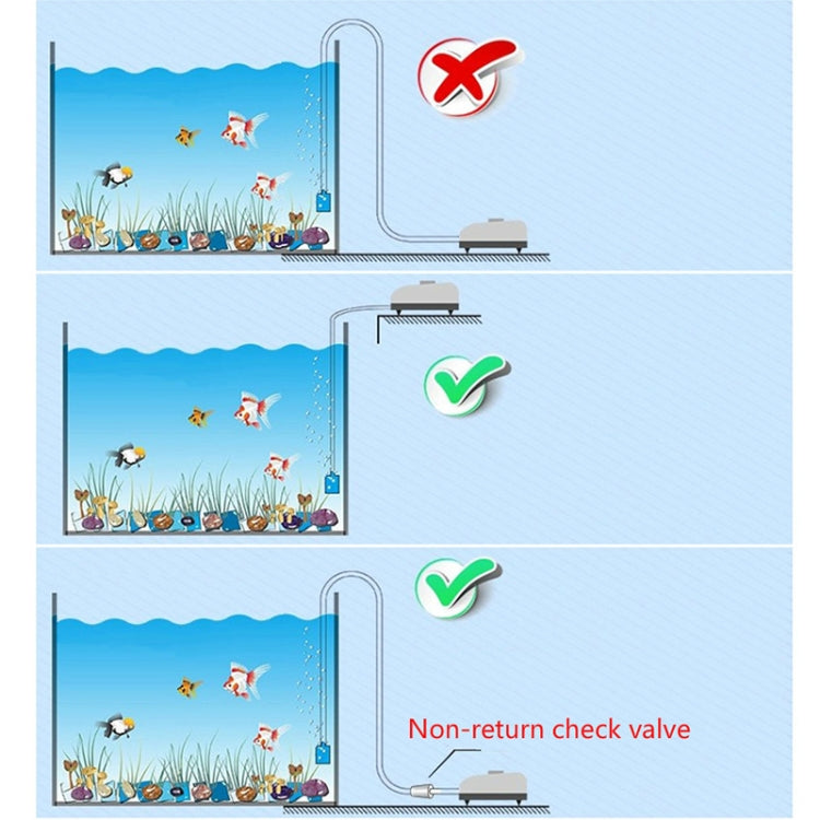 RS-390 220V 5W Double Outlets Adjustable Flow Silent Aquarium Air Pump Fish Tank Oxygen Air Pump - Air Pumps by buy2fix | Online Shopping UK | buy2fix
