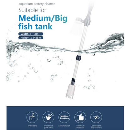 Electric Multi-functional Length Adjustable Fish Tank Cleaning Water Filter - Cleaning Tools by buy2fix | Online Shopping UK | buy2fix