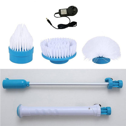 Multi-function Tub and Tile Scrubber Cordless Power Spin Scrubber Power Cleaning Brush Set for Bathroom Floor Wall, UK Plug - Cleaning Tools by buy2fix | Online Shopping UK | buy2fix