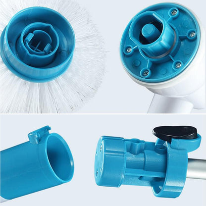 Multi-function Tub and Tile Scrubber Cordless Power Spin Scrubber Power Cleaning Brush Set for Bathroom Floor Wall, UK Plug - Cleaning Tools by buy2fix | Online Shopping UK | buy2fix