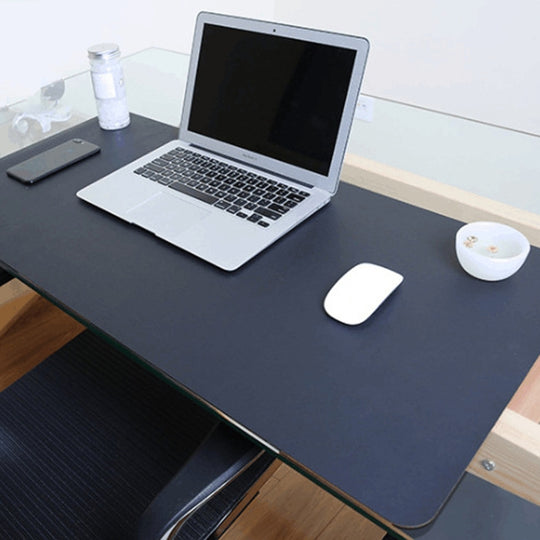 Multifunction Business Double Sided PU Leather Mouse Pad Keyboard Pad Table Mat Computer Desk Mat, Size: 80 x 40cm(Black Red)