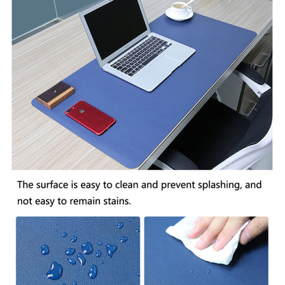 Multifunction Business PU Leather Mouse Pad Keyboard Pad Table Mat Computer Desk Mat, Size: 80 x 40cm(Black) - Desk Pads by buy2fix | Online Shopping UK | buy2fix