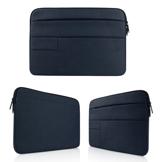 Universal Multiple Pockets Wearable Oxford Cloth Soft Portable Leisurely Laptop Tablet Bag, For 12 inch and Below Macbook, Samsung, Lenovo, Sony, DELL Alienware, CHUWI, ASUS, HP (navy) by buy2fix