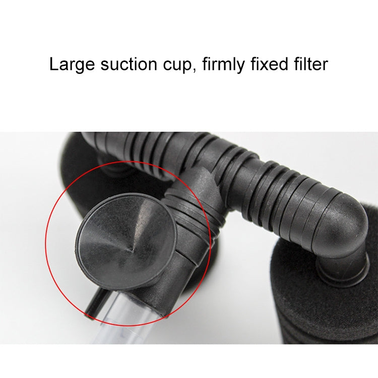 Wall-mounted Aquarium Mini Double Head Pneumatic Mute Biochemical Cotton Filter - Filters & Accessories by buy2fix | Online Shopping UK | buy2fix