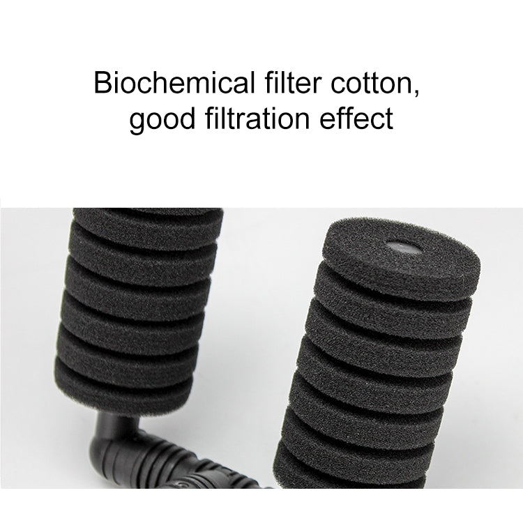 Wall-mounted Aquarium Mini Double Head Pneumatic Mute Biochemical Cotton Filter - Filters & Accessories by buy2fix | Online Shopping UK | buy2fix