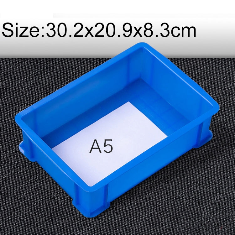 Thick Multi-function Material Box Brand New Flat Plastic Parts Box Tool Box, Size: 30.2cm x 20.9cm x 8.3cm(Blue) - Storage Bags & Boxes by buy2fix | Online Shopping UK | buy2fix