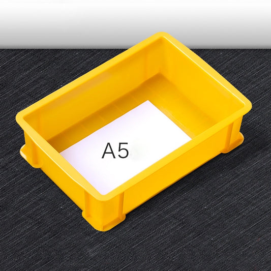 Thick Multi-function Material Box Brand New Flat Plastic Parts Box Tool Box, Size: 30.2cm x 20.9cm x 8.3cm(Yellow) by buy2fix