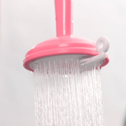 2 PCS Faucet Splash Water-saving Shower Bath Adjustable Valve Filter Water Saving Devices, Small Size: 6.5 x 10.5cm, Suitable for 17mm Diameter Round Faucets(Pink) - Faucets & Accessories by buy2fix | Online Shopping UK | buy2fix