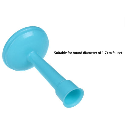 2 PCS Faucet Splash Water-saving Shower Bath Adjustable Valve Filter Water Saving Devices, Small Size: 6.5 x 10.5cm, Suitable for 17mm Diameter Round Faucets(Blue) - Faucets & Accessories by buy2fix | Online Shopping UK | buy2fix