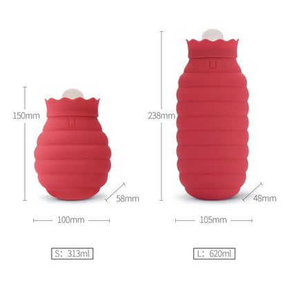 Original Xiaomi Youpin Jotun Judy Warm Water Bag  Silicone Hot Water Bag Small Size：15x10x5.8cm(Red) - Hot Water Bags by Xiaomi | Online Shopping UK | buy2fix