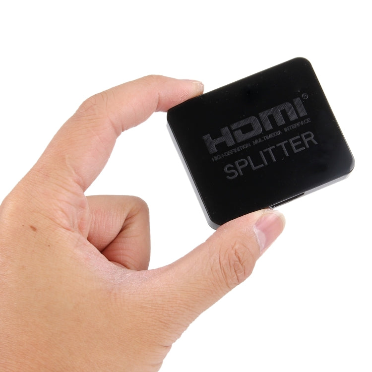 4K HDMI Splitter Full HD 1080p Video HDMI Switch Switcher 1x2 Split Out Amplifier Dual Display for HDTV DVD PS3 Xbox(Black) - Splitter by buy2fix | Online Shopping UK | buy2fix
