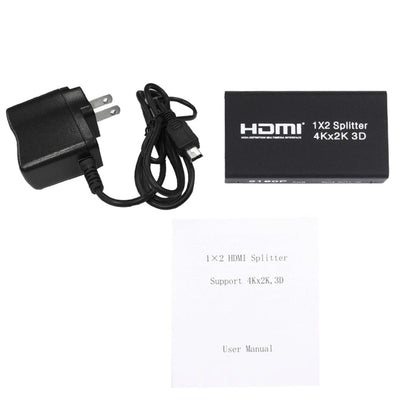 Mini HDMI 1x2 2160P Switch Splitter, Support 4Kx2K, 3D - Splitter by buy2fix | Online Shopping UK | buy2fix