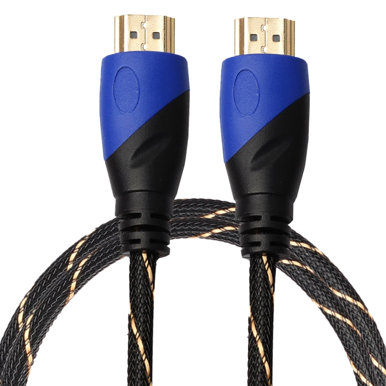 1m HDMI 1.4 Version 1080P Woven Net Line Blue Black Head HDMI Male to HDMI Male Audio Video Connector Adapter Cable - Cable by buy2fix | Online Shopping UK | buy2fix