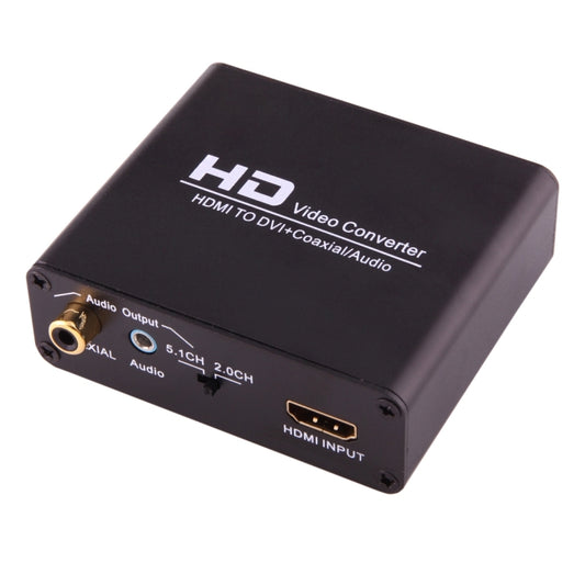 NEWKENG X5 HDMI to DVI with Audio 3.5mm Coaxial Output Video Converter, EU Plug by buy2fix