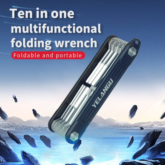 YELANGU 10 in 1 Multifunctional Wrench Screwdriver Tool by YELANGU