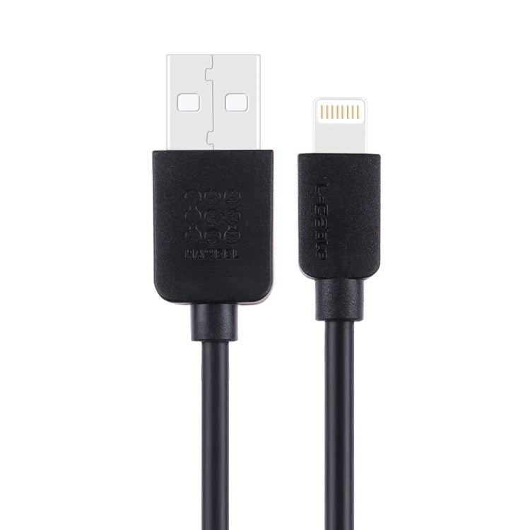 HAWEEL 1m High Speed 35 Cores 8 Pin to USB Sync Charging Cable for iPhone, iPad(Black) by buy2fix