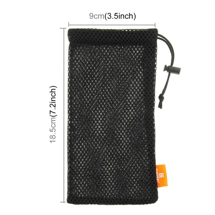 HAWEEL Pouch Bag for Smart Phones, Power Bank and other Accessories, Size up to 5.5 inch(Black) by HAWEEL