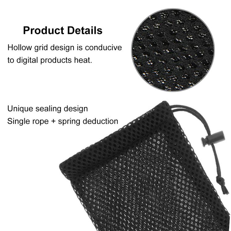 HAWEEL Pouch Bag for Smart Phones, Power Bank and other Accessories, Size up to 5.5 inch(Black) by HAWEEL