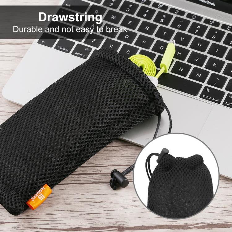 HAWEEL Pouch Bag for Smart Phones, Power Bank and other Accessories, Size up to 5.5 inch(Black) by HAWEEL