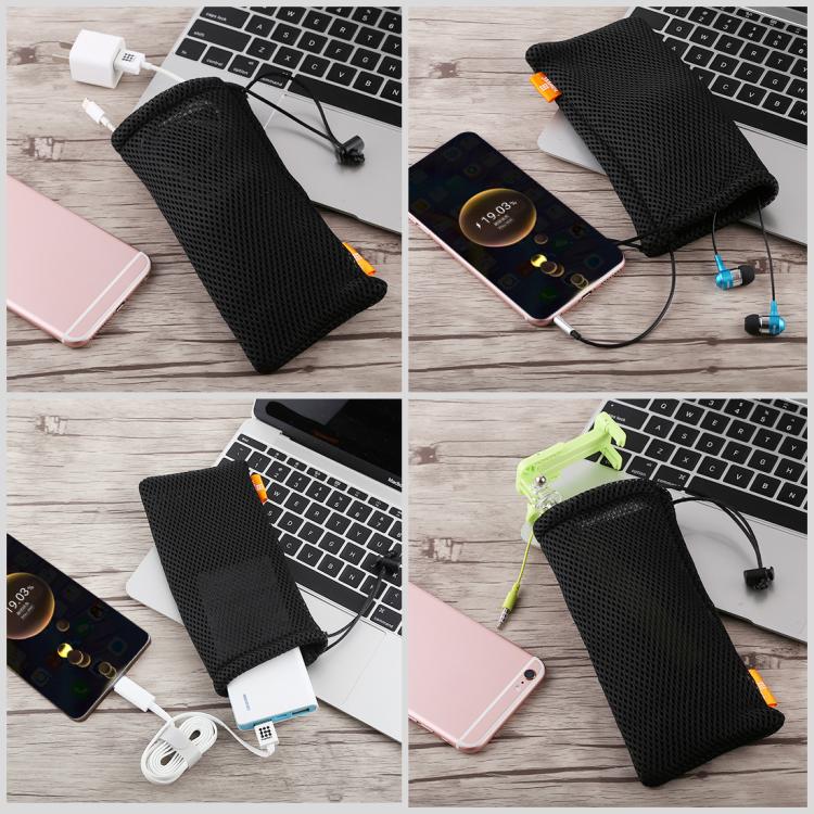 HAWEEL Pouch Bag for Smart Phones, Power Bank and other Accessories, Size up to 5.5 inch(Black) by HAWEEL