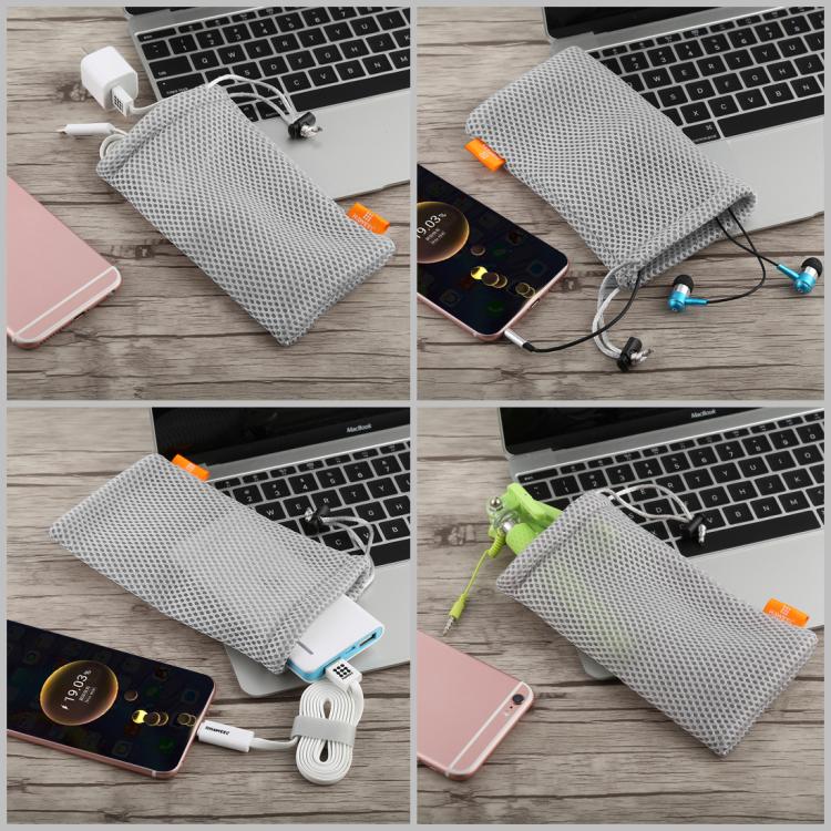 HAWEEL Pouch Bag for Smart Phones, Power Bank and other Accessories, Size up to 5.5 inch(Grey) by HAWEEL