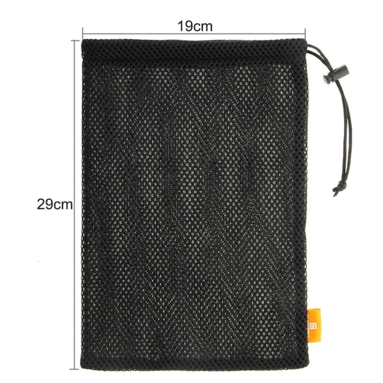 HAWEEL Nylon Mesh Pouch Bag with Stay Cord for up to 9.7 inch Screen iPad and Tablet, Size: 29cm x 19cm(Black) by HAWEEL