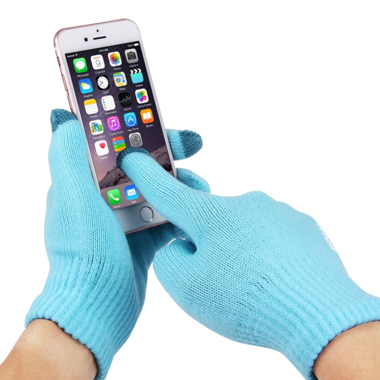 HAWEEL Three Fingers Touch Screen Gloves for Men, For iPhone, Galaxy, Huawei, Xiaomi, HTC, Sony, LG and other Touch Screen Devices(Blue) - Touch Gloves by HAWEEL | Online Shopping UK | buy2fix