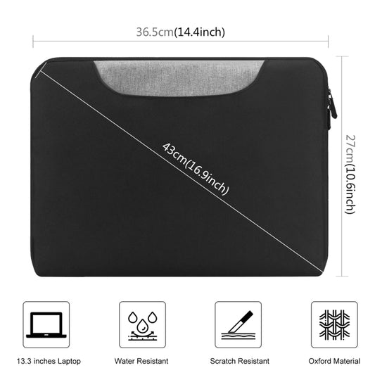 HAWEEL 13-15 inch Laptop Handbag For Macbook, Samsung, Lenovo, Sony, DELL Alienware, CHUWI, ASUS, HP Laptop(Black) by HAWEEL