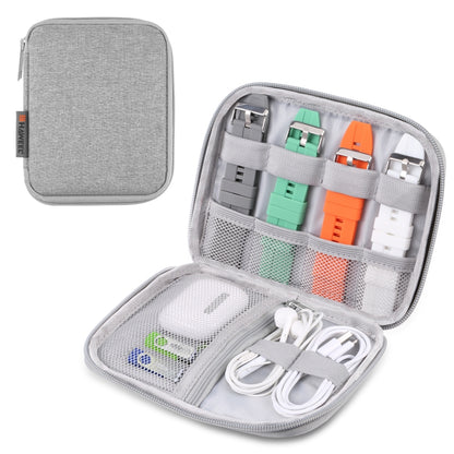 HAWEEL Watch Band Organizer Box Earphones / U Disk / Digital Cable Storage Case(Grey) by HAWEEL