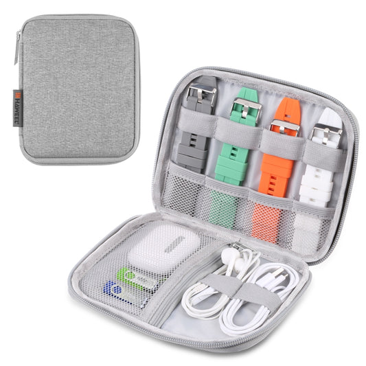 HAWEEL Watch Band Organizer Box Earphones / U Disk / Digital Cable Storage Case(Grey) by HAWEEL