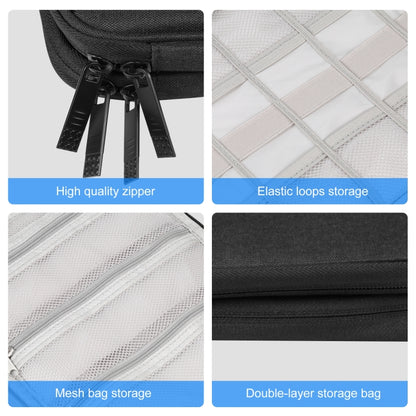 HAWEEL Watch Band Organizer Box Earphones / U Disk / Digital Cable Storage Case (Black) by HAWEEL