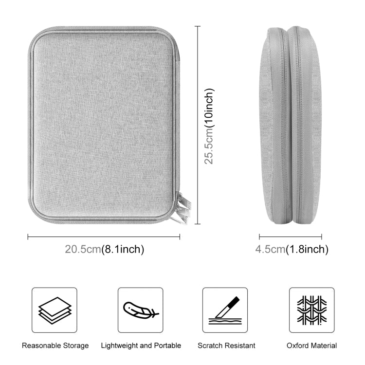HAWEEL Watch Band Organizer Box Earphones / U Disk / Digital Cable Storage Case (Grey) by HAWEEL