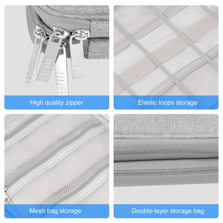 HAWEEL Watch Band Organizer Box Earphones / U Disk / Digital Cable Storage Case (Grey) by HAWEEL