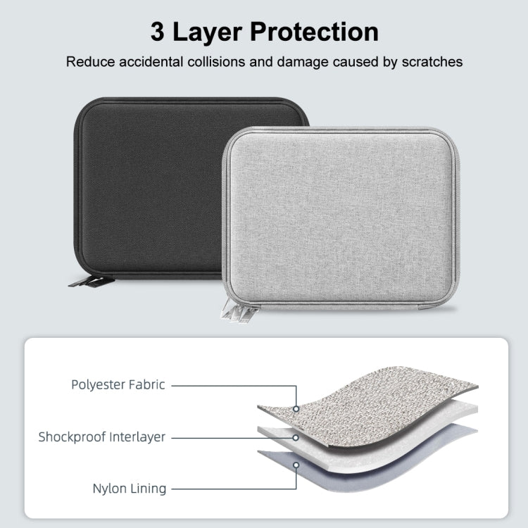 HAWEEL Watch Band Organizer Box Earphones / U Disk / Digital Cable Storage Case (Grey) by HAWEEL