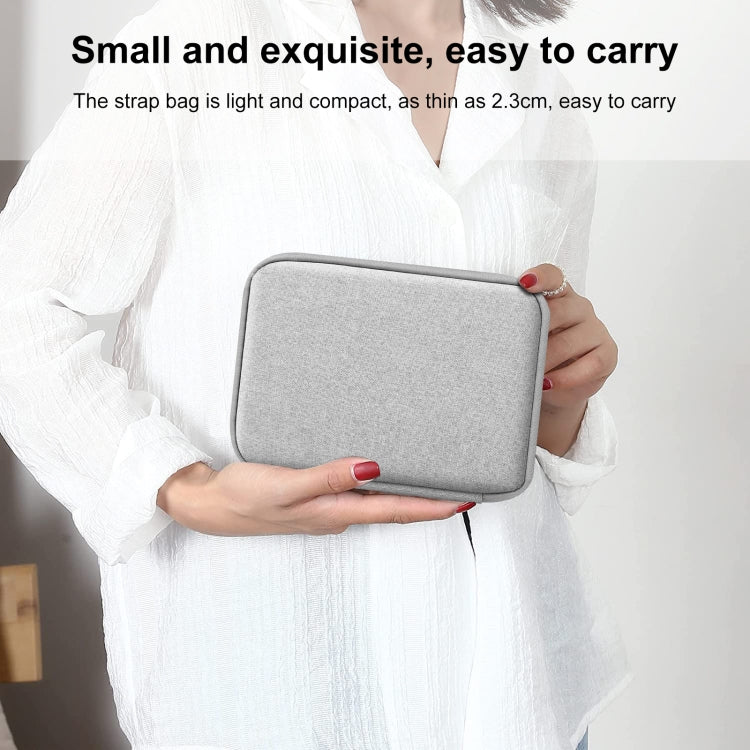 HAWEEL Watch Band Organizer Box Earphones / U Disk / Digital Cable Storage Case (Grey) by HAWEEL