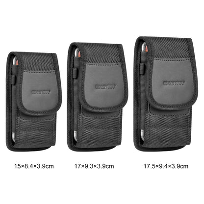 HAWEEL 4.7 inch Nylon Cloth Phone Belt Clip Carrying Pouch with Card Slot(Black) -  by HAWEEL | Online Shopping UK | buy2fix