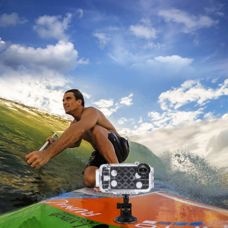 For iPhone X / XS HAWEEL 40m/130ft Diving Case, Photo Video Taking Underwater Housing Cover(Transparent) - More iPhone Cases by HAWEEL | Online Shopping UK | buy2fix