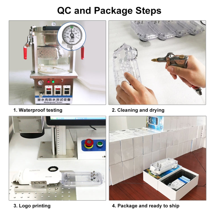 For iPhone X / XS HAWEEL 40m/130ft Diving Case, Photo Video Taking Underwater Housing Cover(Transparent) - More iPhone Cases by HAWEEL | Online Shopping UK | buy2fix