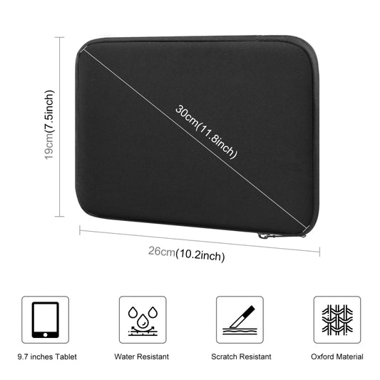 HAWEEL 9.7 inch Sleeve Case Zipper Briefcase Carrying Bag, For iPad 9.7 inch / iPad Pro 9.7 inch, Galaxy, Lenovo, Sony, Xiaomi, Huawei 9.7 inch Tablets(Black) by HAWEEL