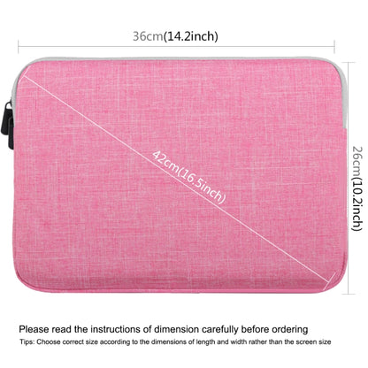 HAWEEL 15.0 inch Sleeve Case Zipper Briefcase Laptop Carrying Bag, For Macbook, Samsung, Lenovo, Sony, DELL Alienware, CHUWI, ASUS, HP, 15 inch and Below Laptops(Pink) - 15 inch by HAWEEL | Online Shopping UK | buy2fix