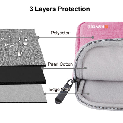 HAWEEL 15.0 inch Sleeve Case Zipper Briefcase Laptop Carrying Bag, For Macbook, Samsung, Lenovo, Sony, DELL Alienware, CHUWI, ASUS, HP, 15 inch and Below Laptops(Pink) - 15 inch by HAWEEL | Online Shopping UK | buy2fix