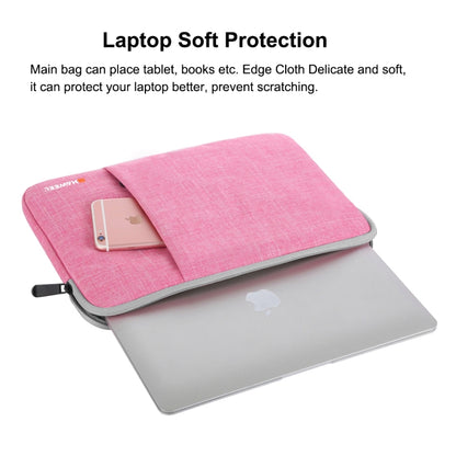 HAWEEL 15.0 inch Sleeve Case Zipper Briefcase Laptop Carrying Bag, For Macbook, Samsung, Lenovo, Sony, DELL Alienware, CHUWI, ASUS, HP, 15 inch and Below Laptops(Pink) - 15 inch by HAWEEL | Online Shopping UK | buy2fix