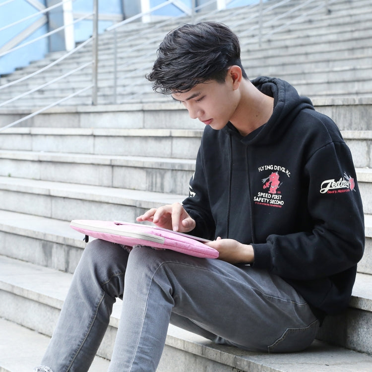 HAWEEL 15.0 inch Sleeve Case Zipper Briefcase Laptop Carrying Bag, For Macbook, Samsung, Lenovo, Sony, DELL Alienware, CHUWI, ASUS, HP, 15 inch and Below Laptops(Pink) - 15 inch by HAWEEL | Online Shopping UK | buy2fix