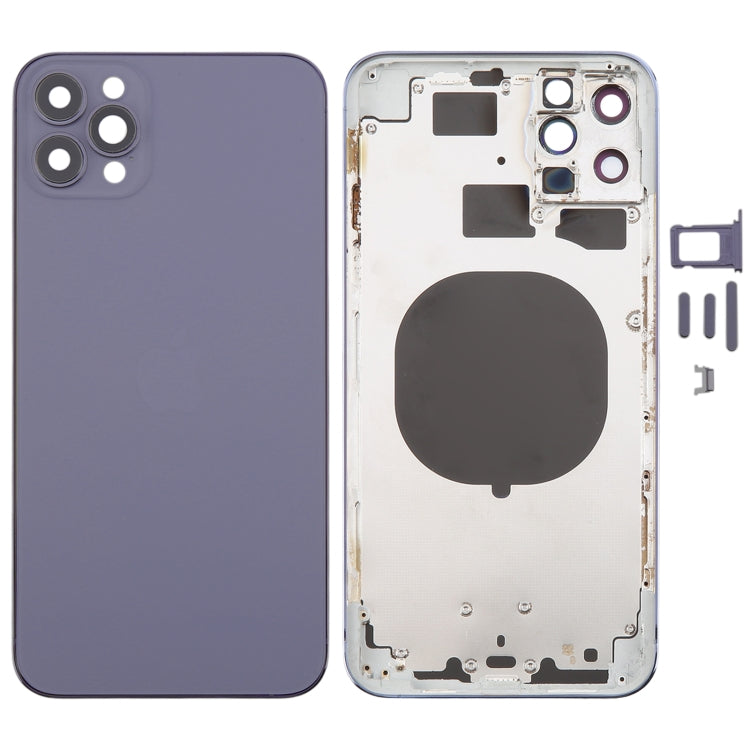 Back Cover with Appearance Imitation of iP13 Pro Max for iPhone 11 Pro Max(Purple) - Back Cover by buy2fix | Online Shopping UK | buy2fix