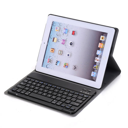 A02 for iPad 4 / 3 / 2 Universal Ultra-thin ABS Horizontal Flip Tablet Case + Bluetooth Keyboard(Blue) by buy2fix