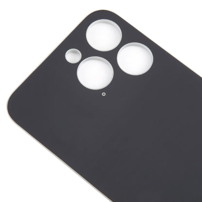 For iPhone 15 Pro Max Glass Battery Back Cover(Titanium) by buy2fix