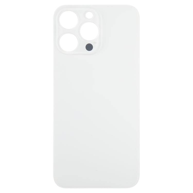 For iPhone 15 Pro Max Glass Battery Back Cover(White) by buy2fix